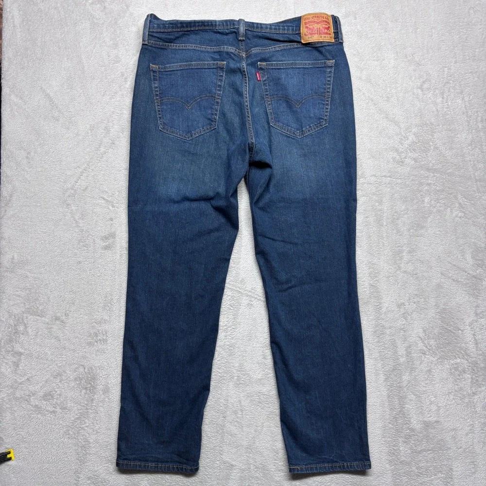 Levi's Jeans Mens 36x32 (Fits 36x31) 541 Athletic Taper Blue Stretch EUC